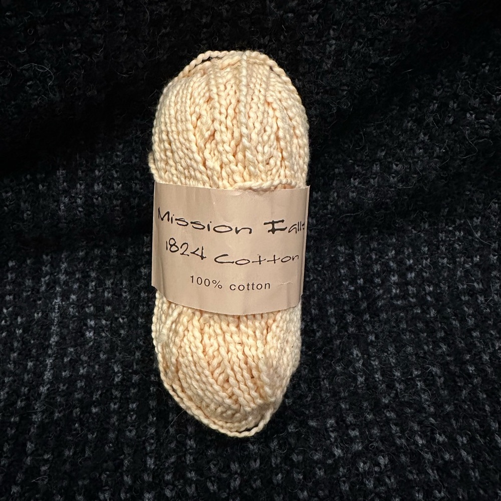 Mission Falls 1824 Cotton Skein Orange Cream Color
